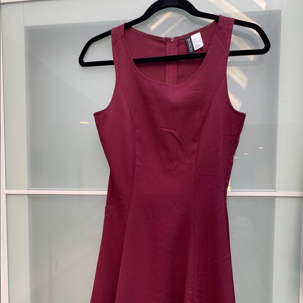 Burgundy dress